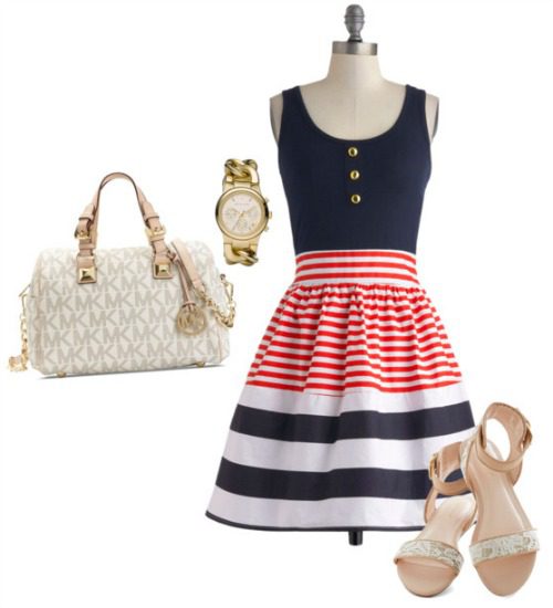 ... Summer Outfit , be sure to check out this Red, White, and Blue Dress