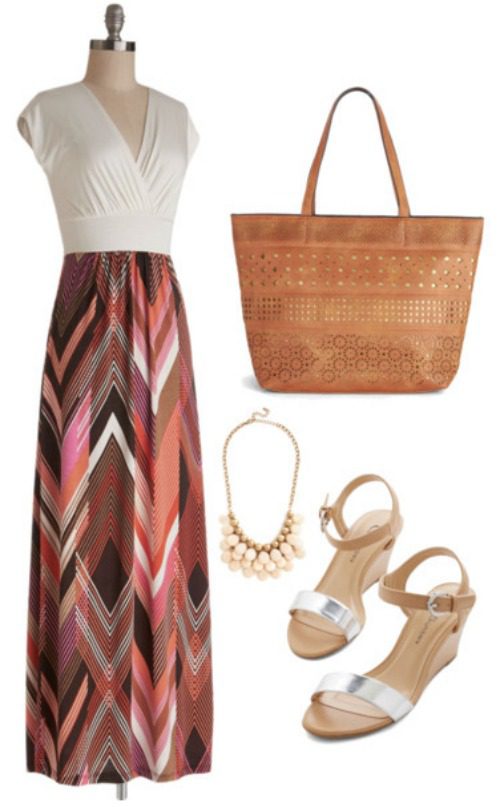 Dressy Maxi Dress Summer Outfit!