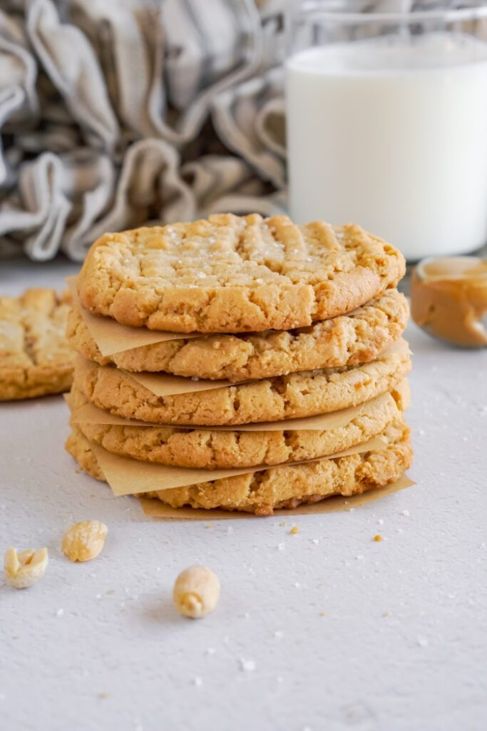 Bakery Style Peanut Butter Cookies Lemonpeony