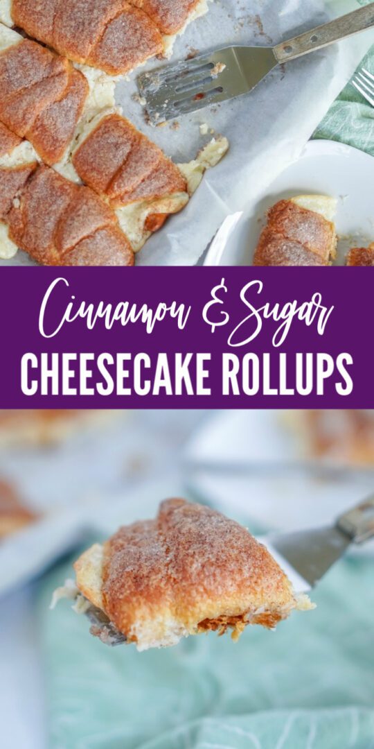 Cinnamon and Sugar Cheesecake Rollups