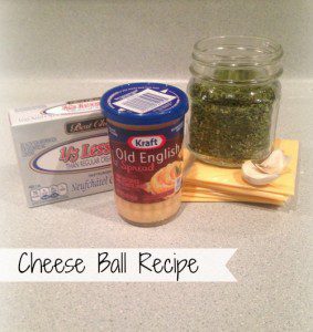 Cheese Ball Recipe Ingredients