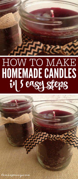 How to Make Homemade Candles in 5 Easy Steps!