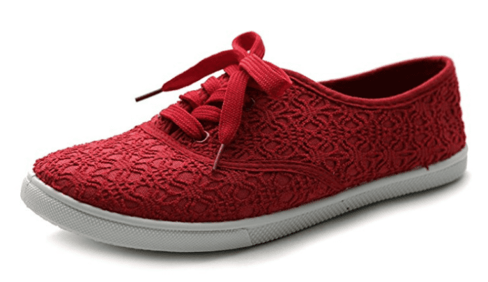 Red Lace Shoes