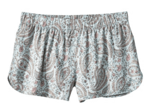 Blue Patterned Shorts