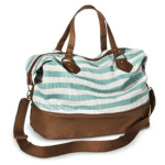Blue Striped Handbag
