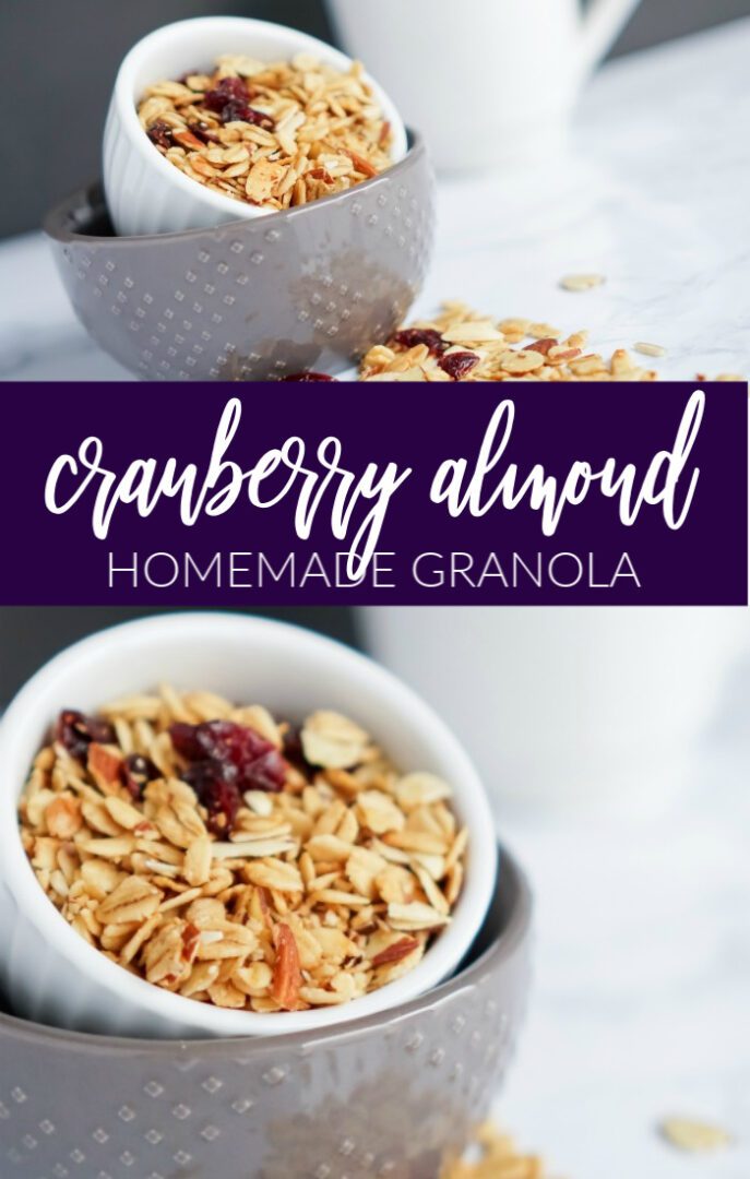 Easy Cranberry Almond Granola