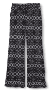 Knit Patterned Palazzo Pants