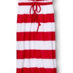 Red Stripped Maxi Dress