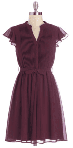 Burgundy Fall Dress