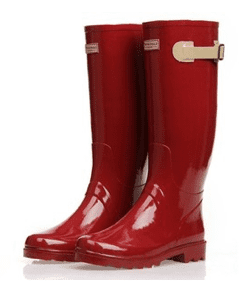 Red Rain Boots