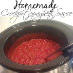 Homemade Crockpot Spaghetti Sauce