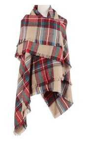 Plaid Wrap Scarf