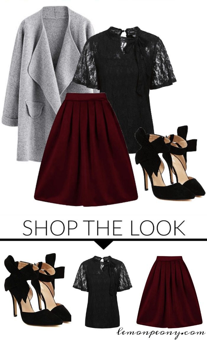 Holiday Outfit for Christmas or New Years! The perfect look for Holiday Parties, Christmas Parties, New Years Eve Celebration! Women's Fashion Trends for Women!