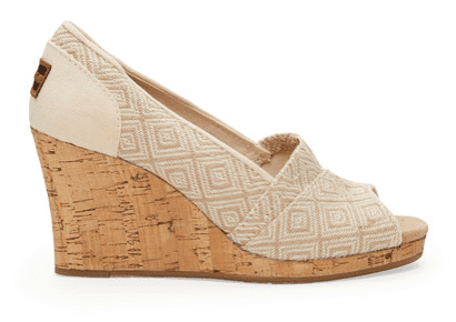 Natrual Woven Classic Wedges