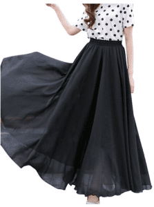 Black Maxi Tulle Skirt