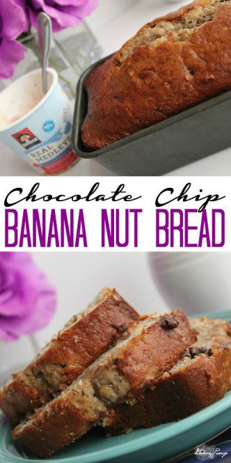 Chocolate Chip Banana Nut Bread Recipe