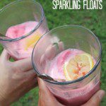 Sparkling Lemon Raspberry Floats