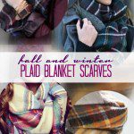 Plaid Blanket Scarves