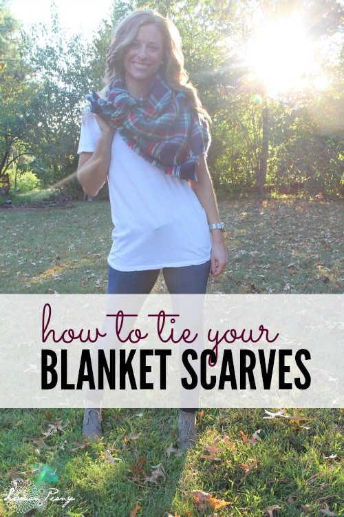 How to Tie a Blanket Scarf! Cute Fall and Winter Everyday Casual Style Fashion Trends and Simple Steps to tie Blanket Scarves!