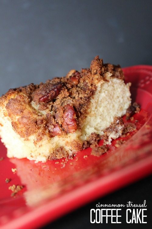 Homemade Cinnamon Streusel Coffee Cake! Easy Recipe and Perfect Holiday Breakfast for Christmas!