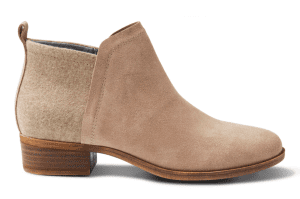 Desert Taupe Suede and Wool Women's Deia Booties