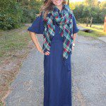 blue maxi dress