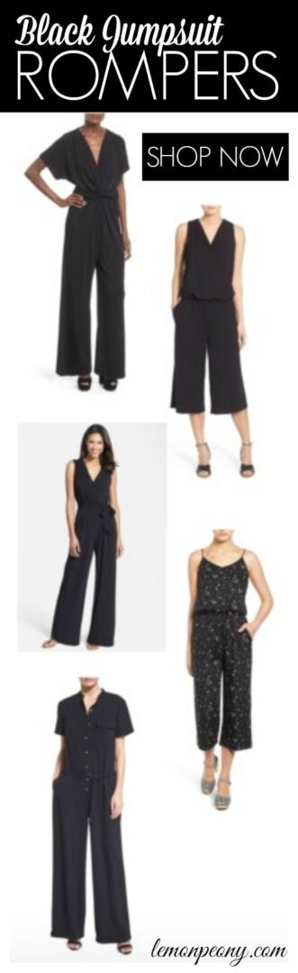 Black Jumpsuit Rompers Fashion