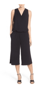 Sleeveless Jersey Crop Jumpsuit