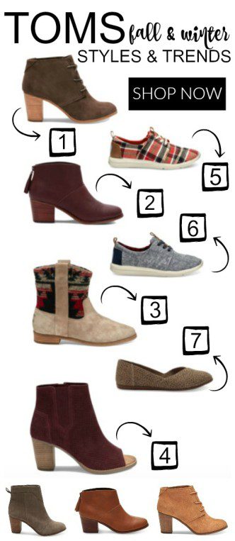 Toms Fall and Winter Shoe Styles