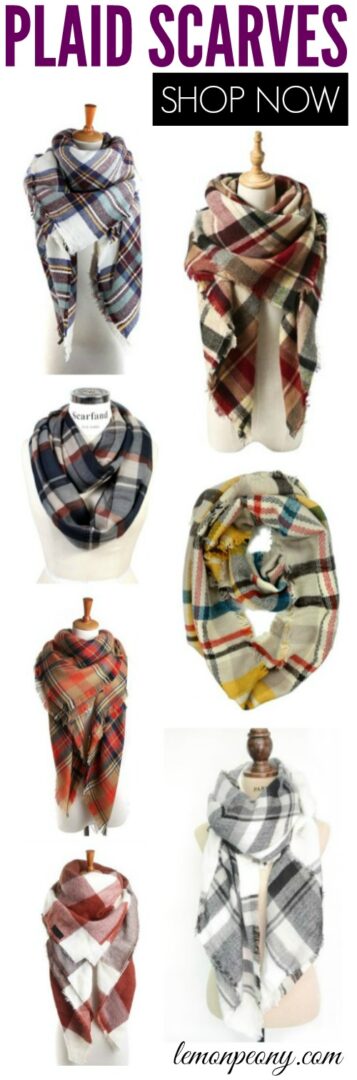 Cheap Plaid Scarves for Fall