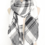 Zando Soft Warm Tartan Plaid Scarf Shawl Cape Blanket Scarves Fashion Wrap