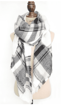 Zando Soft Warm Tartan Plaid Scarf Shawl Cape Blanket Scarves Fashion Wrap
