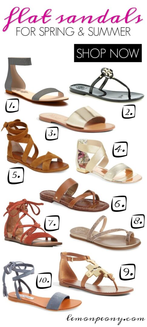 Flat Spring and Summer Sandal Trends