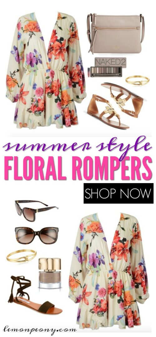 Summer Style Floral Rompers
