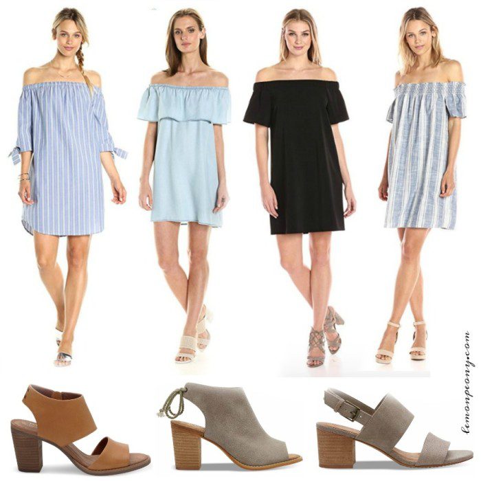 Off the Shoulder Dresses Instagram with Shoes