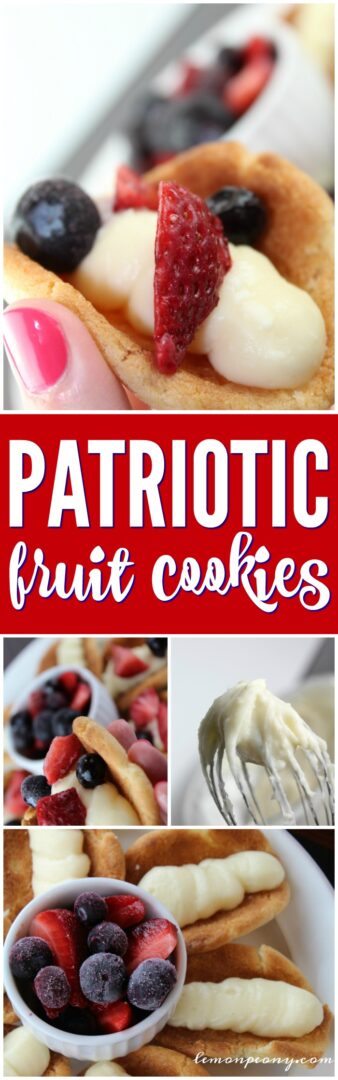 Patriotic Fruit Cookies