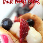 Patriotic fruit cookie tacos