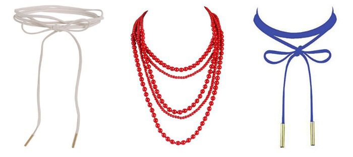Red White and Blue Necklaces