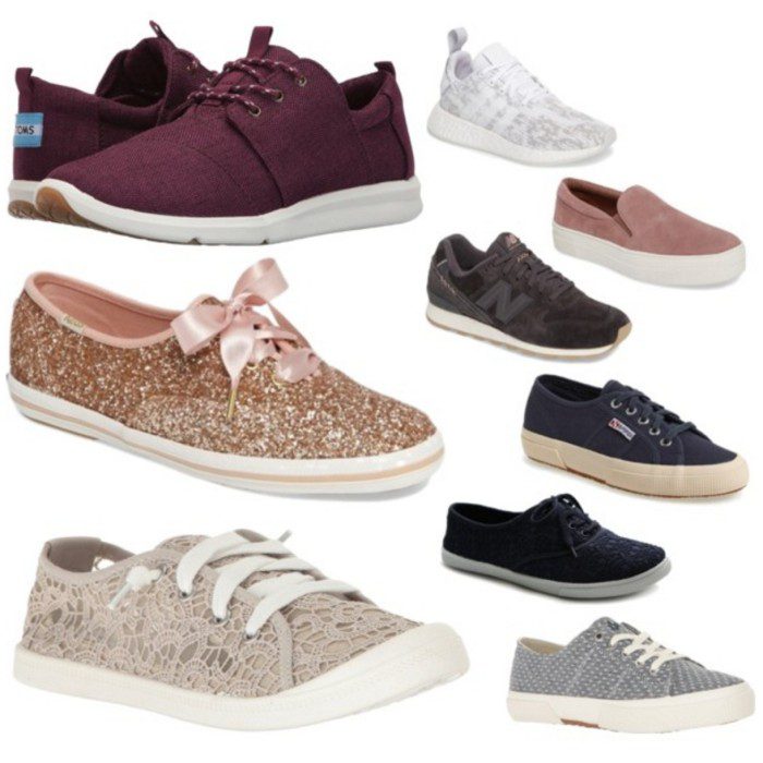 Ultimate Collection of Women's Sneakers in Different Colors.
