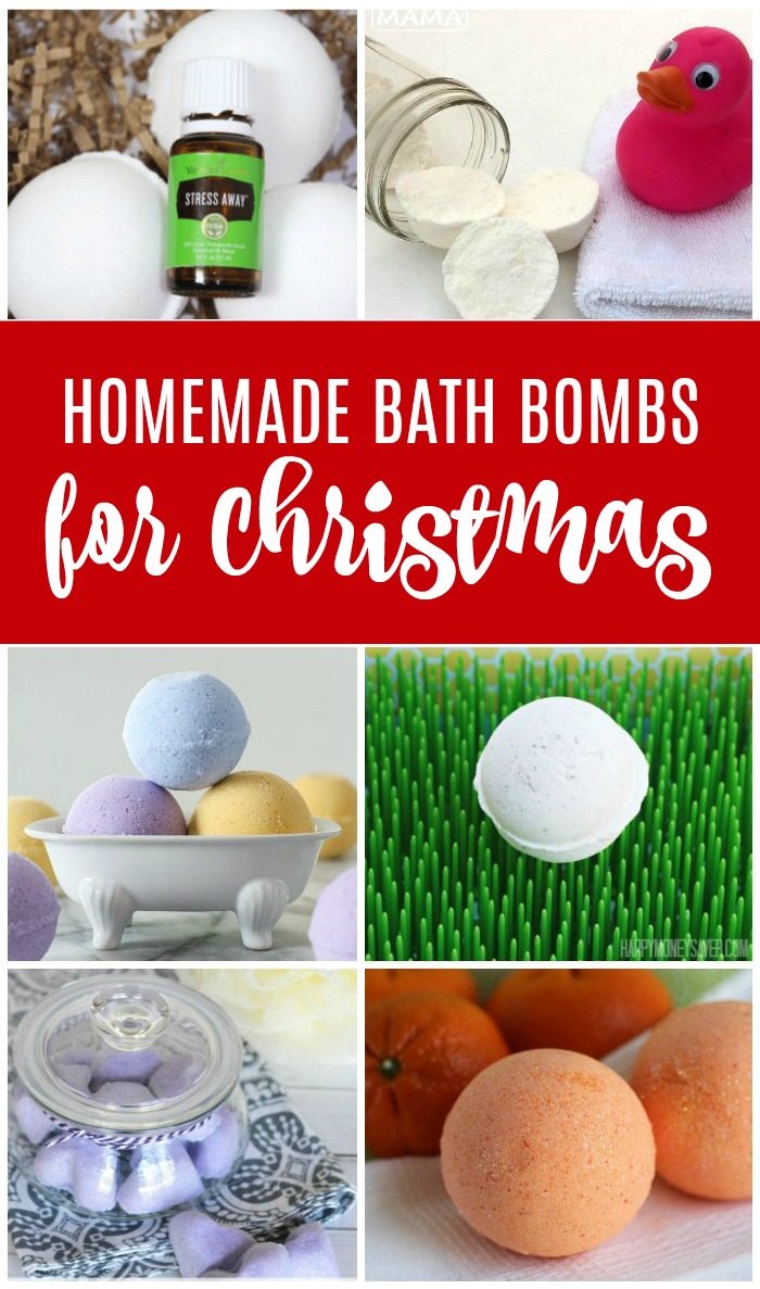 Homemade Bath Bombs for Christmas