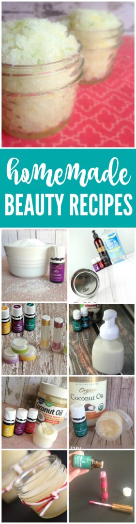 DIY Homemade Beauty Recipes using Essential Oils! All of your favorite recipes and beauty products you can make for friends and family