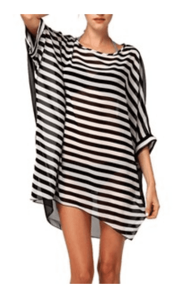 Striped Swim Coverup