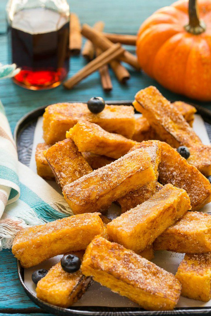 Pumpkin Churro French Toast Sticks
