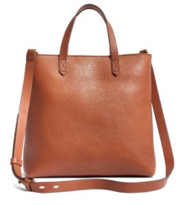 Small Transport Leather Crossbody Tote