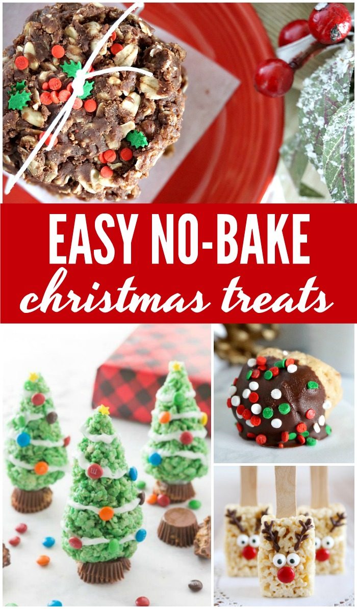 Easy No Bake Christmas Treats and Gift Ideas! Cheap Gift Ideas for Friends, Neighbors, Co-workers, or Holiday Parties. No Bake Cookies, Desserts, and Candies!