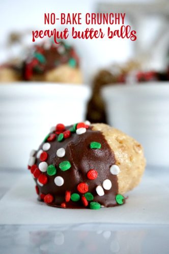 Easy No Bake Christmas Peanut Butter Balls Recipe