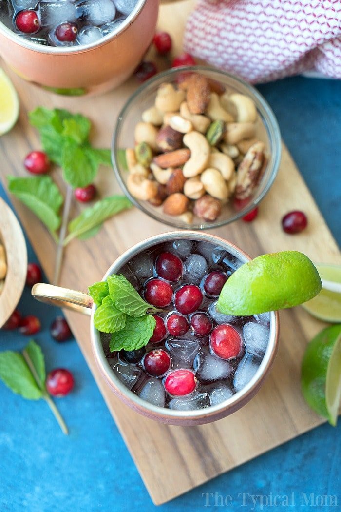 Cranberry Moscow Mule Mocktail