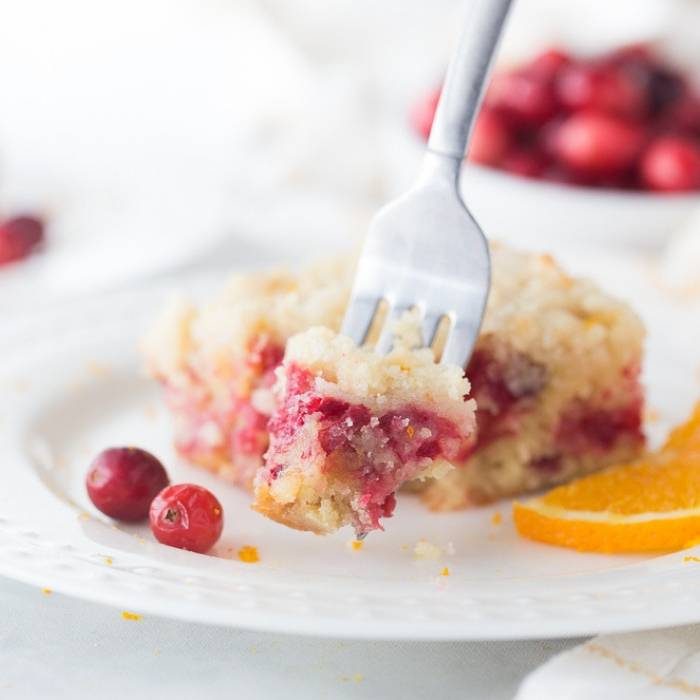 Cranberry Orange Buckle Cake