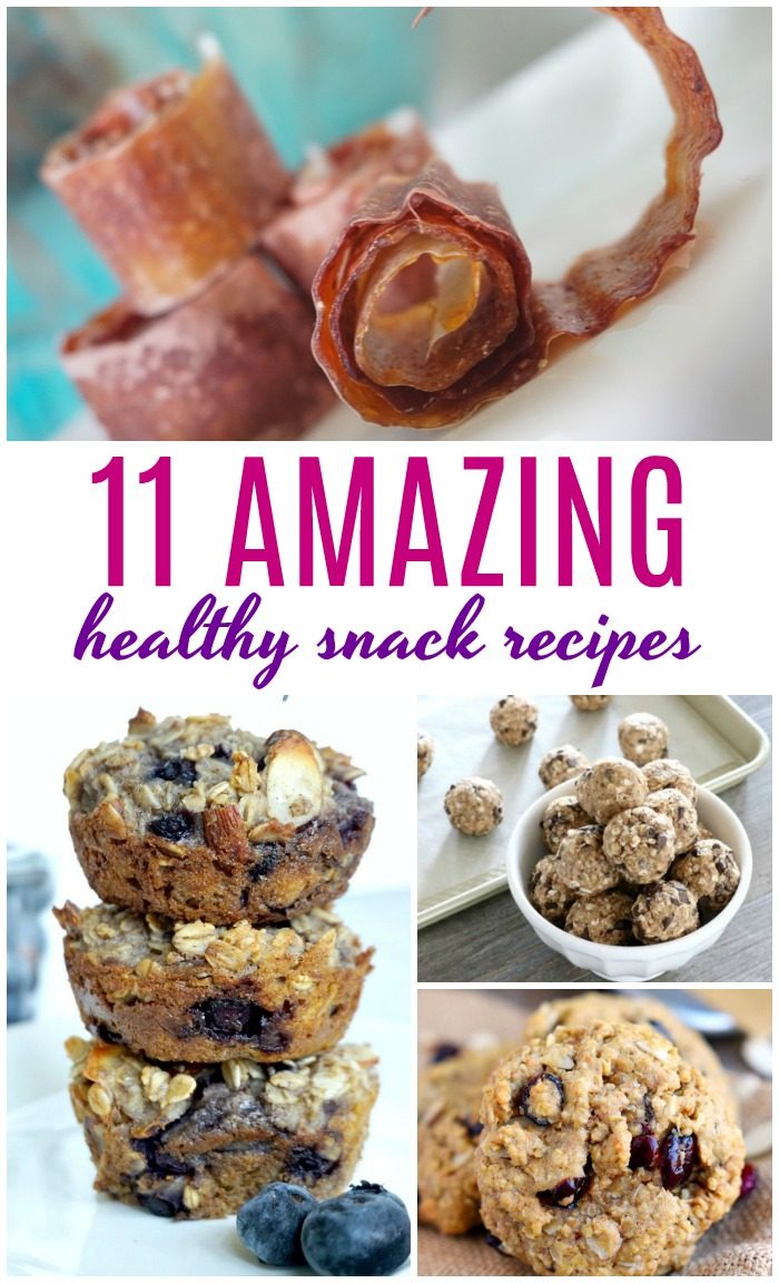 11 Amazing Healthy Snack Recipes! Easy Healthy Snack Recipes! Here are some simple low carb, low sugar, high protein snack recipes for on-the-go healthy options for kids or adults!