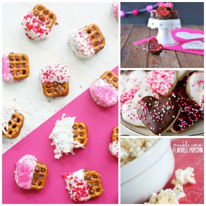 A collage of easy Valentine's Day dessert recipes.